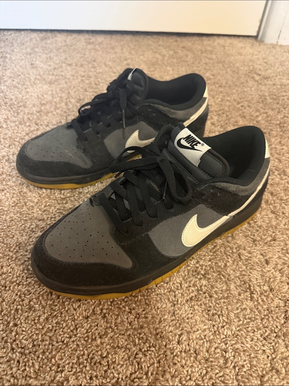 Nike Dunk Men’s Black, Gray and Cream Low-Top Sneakers